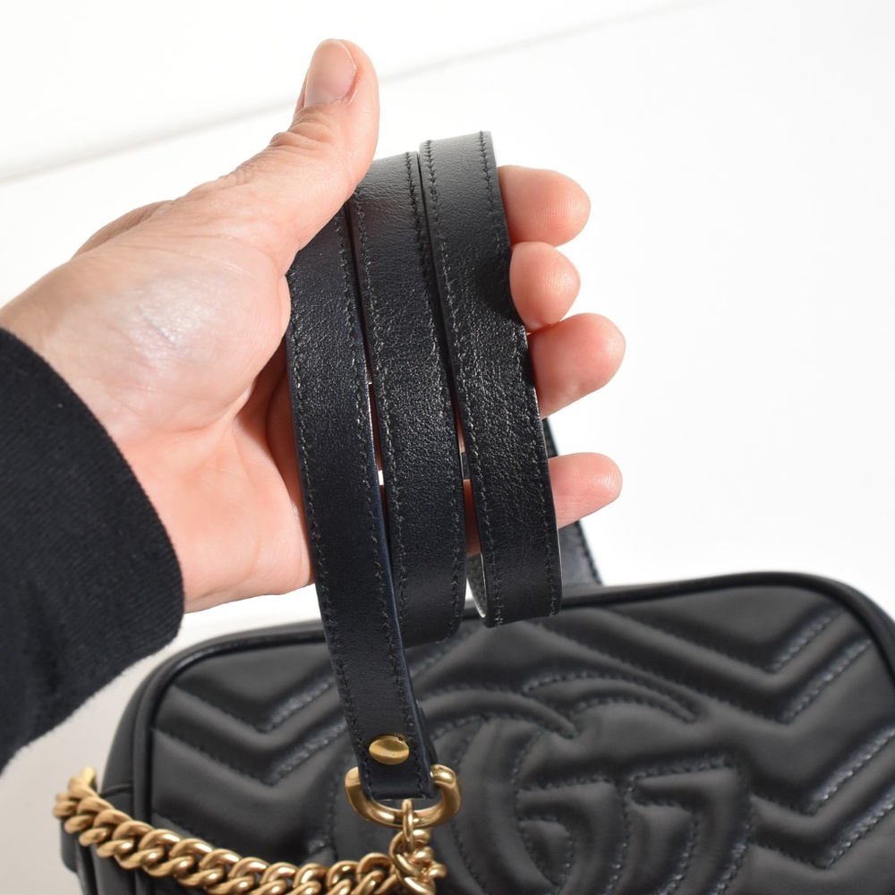 Gucci, Gigi Marmont, mini camera bag black - Picture 8 of 14